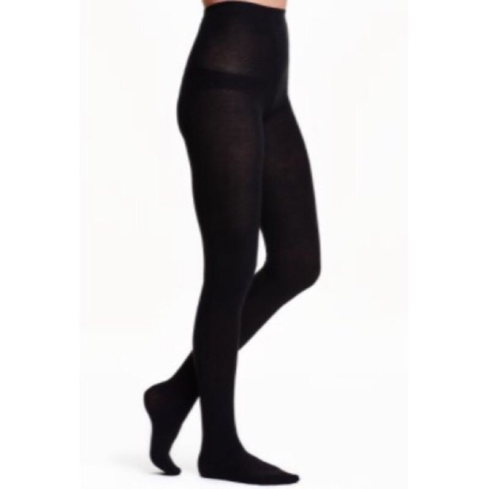 H&M Warm Heat Tech Knit Fleece Lined Tights